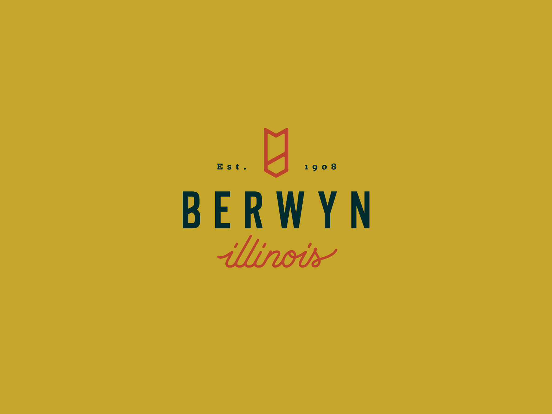 Animated image of horizontal Berwyn logos