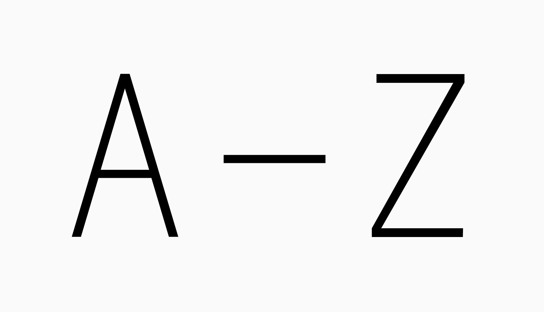 R2 custom designed font and alphabet for project titles